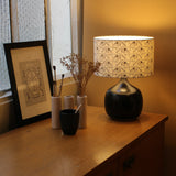 Lampe Terra Black avec abat-jour Pollen D25 cm