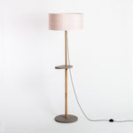 Lampadaire Eos avec abat-jour Cinetic corail D50 cm
