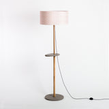 Lampadaire Eos avec abat-jour Cinetic corail D50 cm