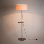 Lampadaire Eos avec abat-jour Cinetic corail D50 cm