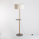 Lampadaire Eos avec abat-jour Cinetic miel D50 cm