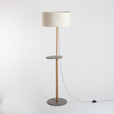 Lampadaire Eos avec abat-jour Cinetic miel D50 cm