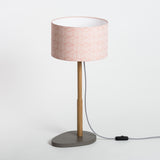 Lampe Helios avec abat-jour Cinetic corail D25 cm