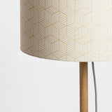 Lampe à poser en chêne massif Hélios